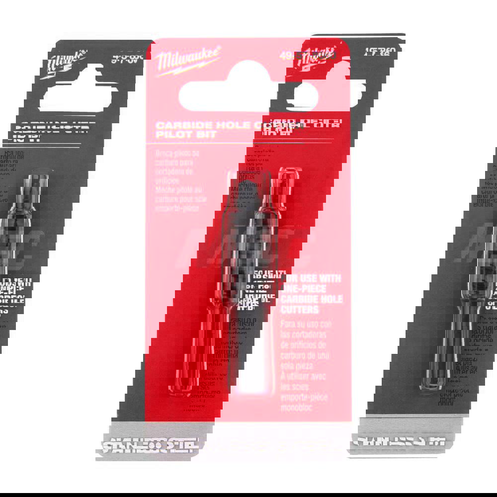 Hole Saw Arbor: 3-Flat Shank, No Pilot